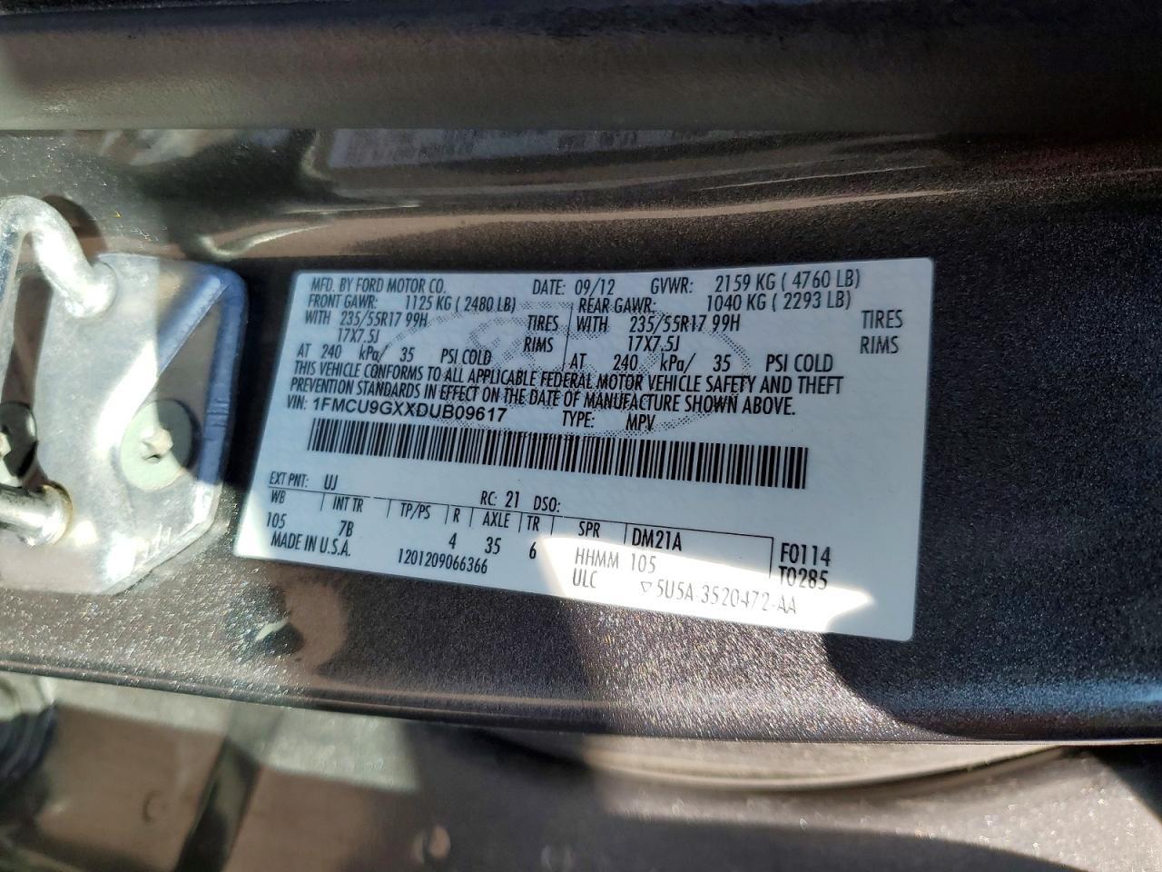 2013 FORD ESCAPE