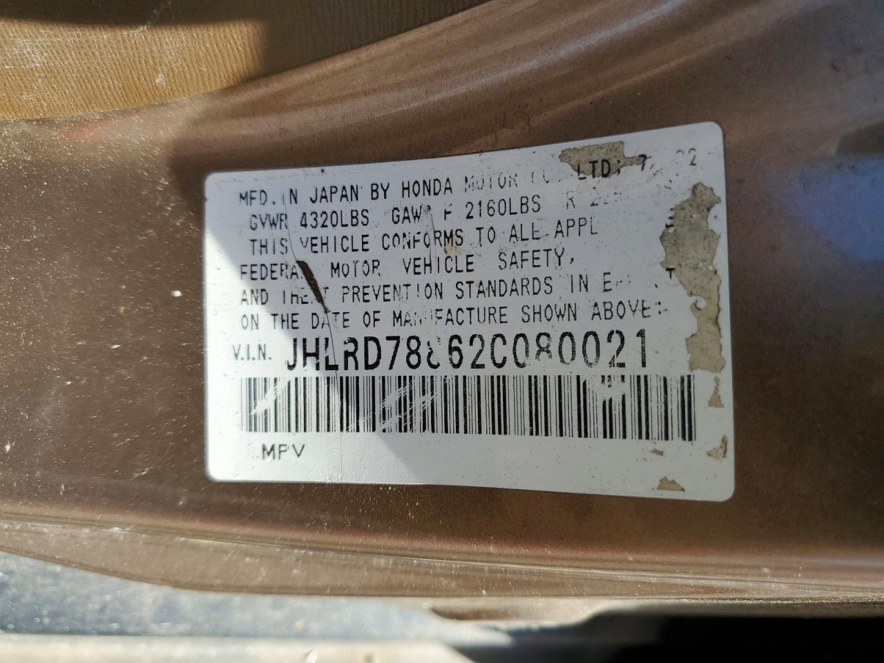 2002 HONDA CR-V