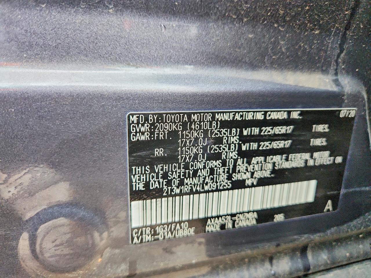 2020 TOYOTA RAV4