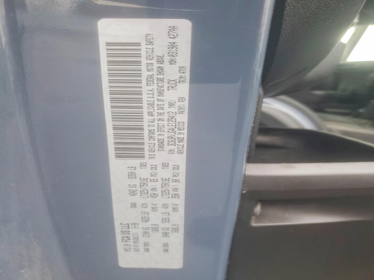 2020 RAM ProMaster 3500
