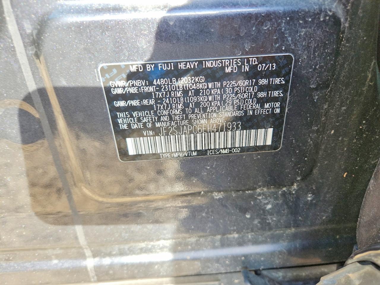 2014 SUBARU FORESTER