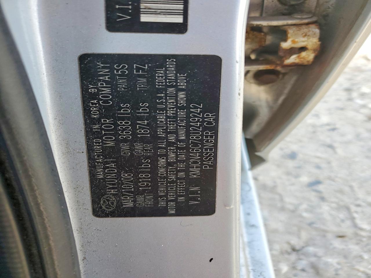 2008 HYUNDAI ACCENT