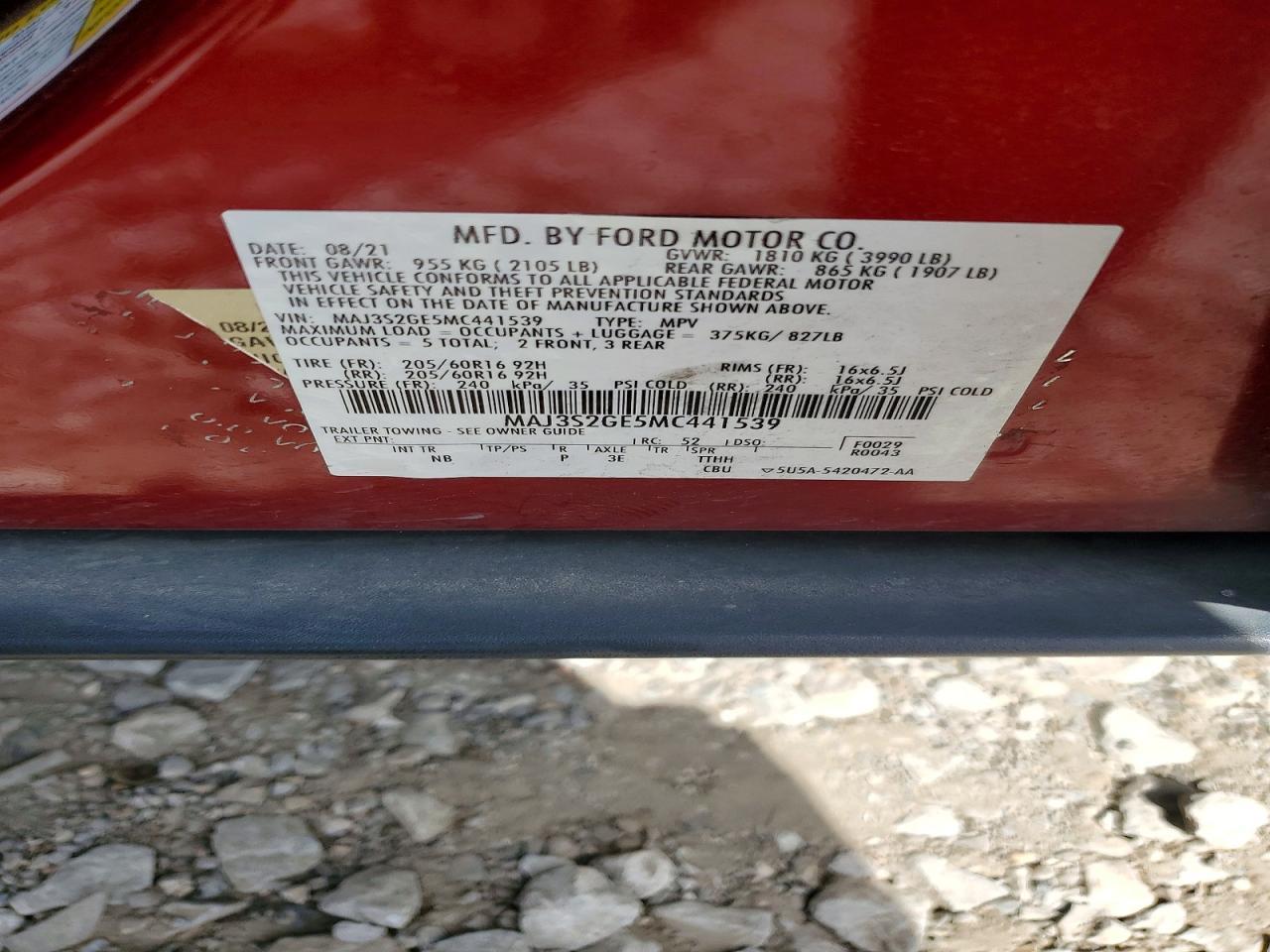 2021 FORD EcoSport