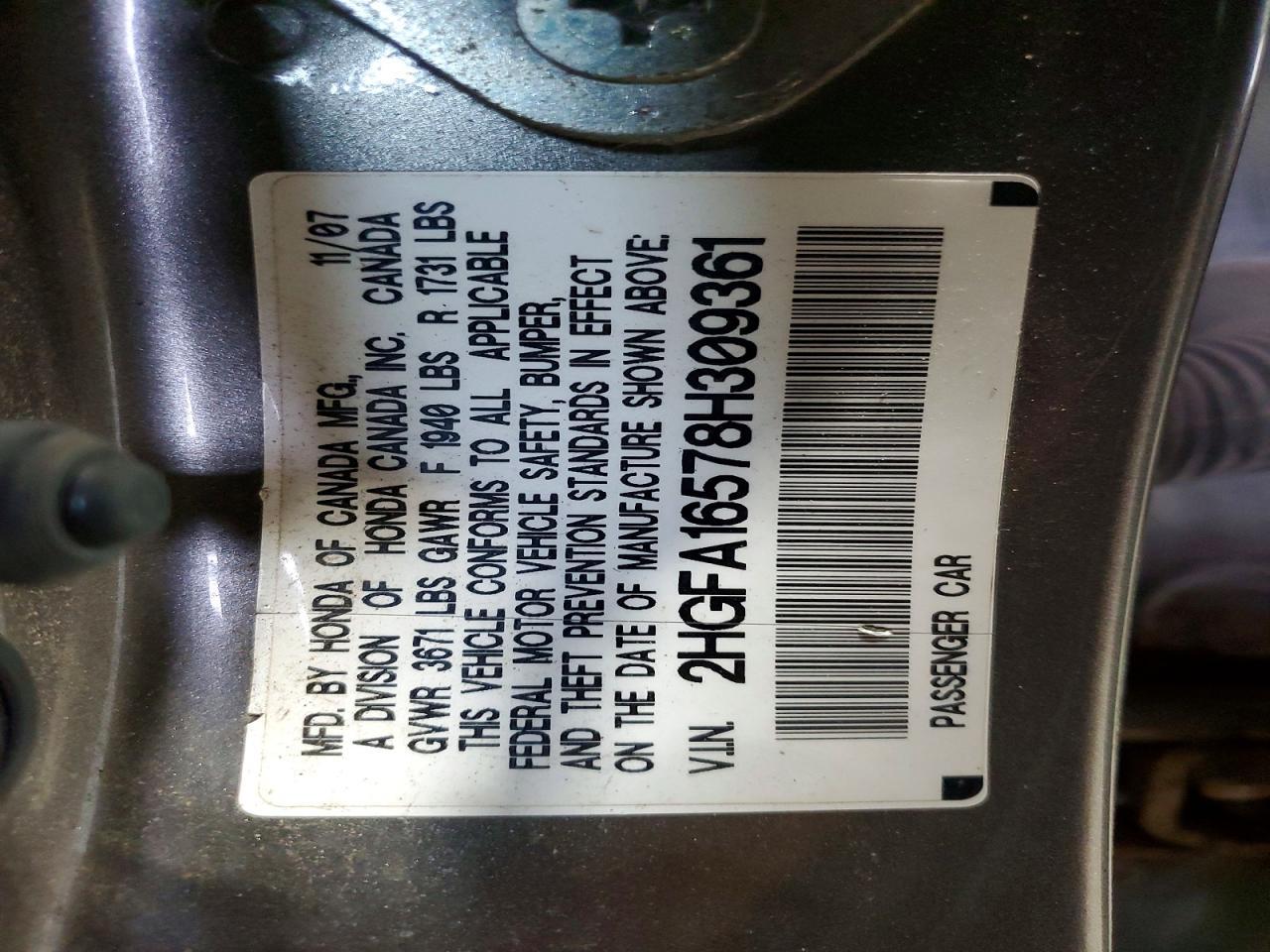 2008 HONDA CIVIC