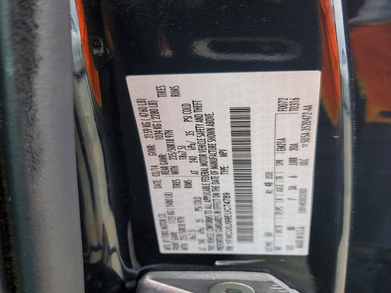 2014 FORD ESCAPE