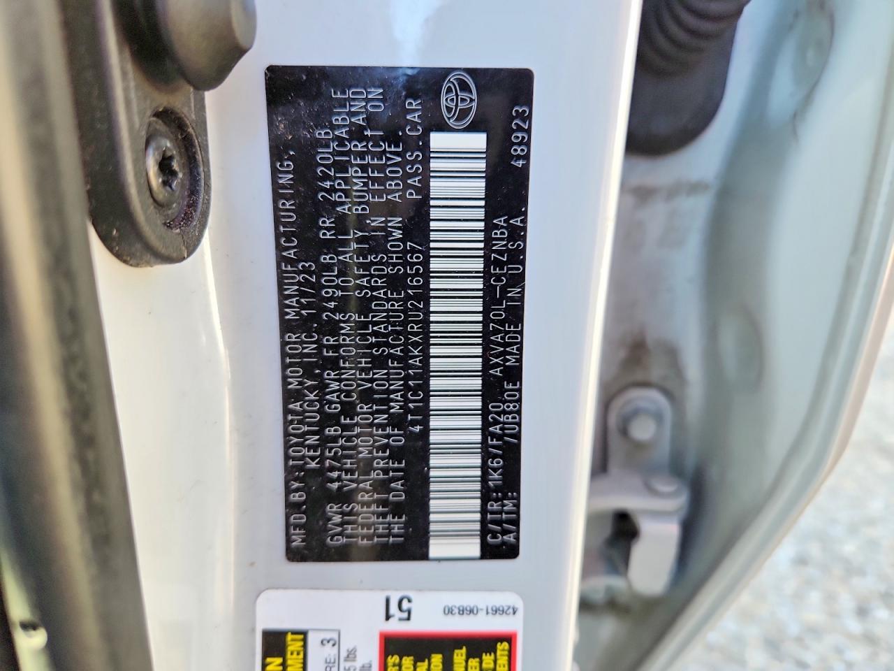 2024 TOYOTA CAMRY