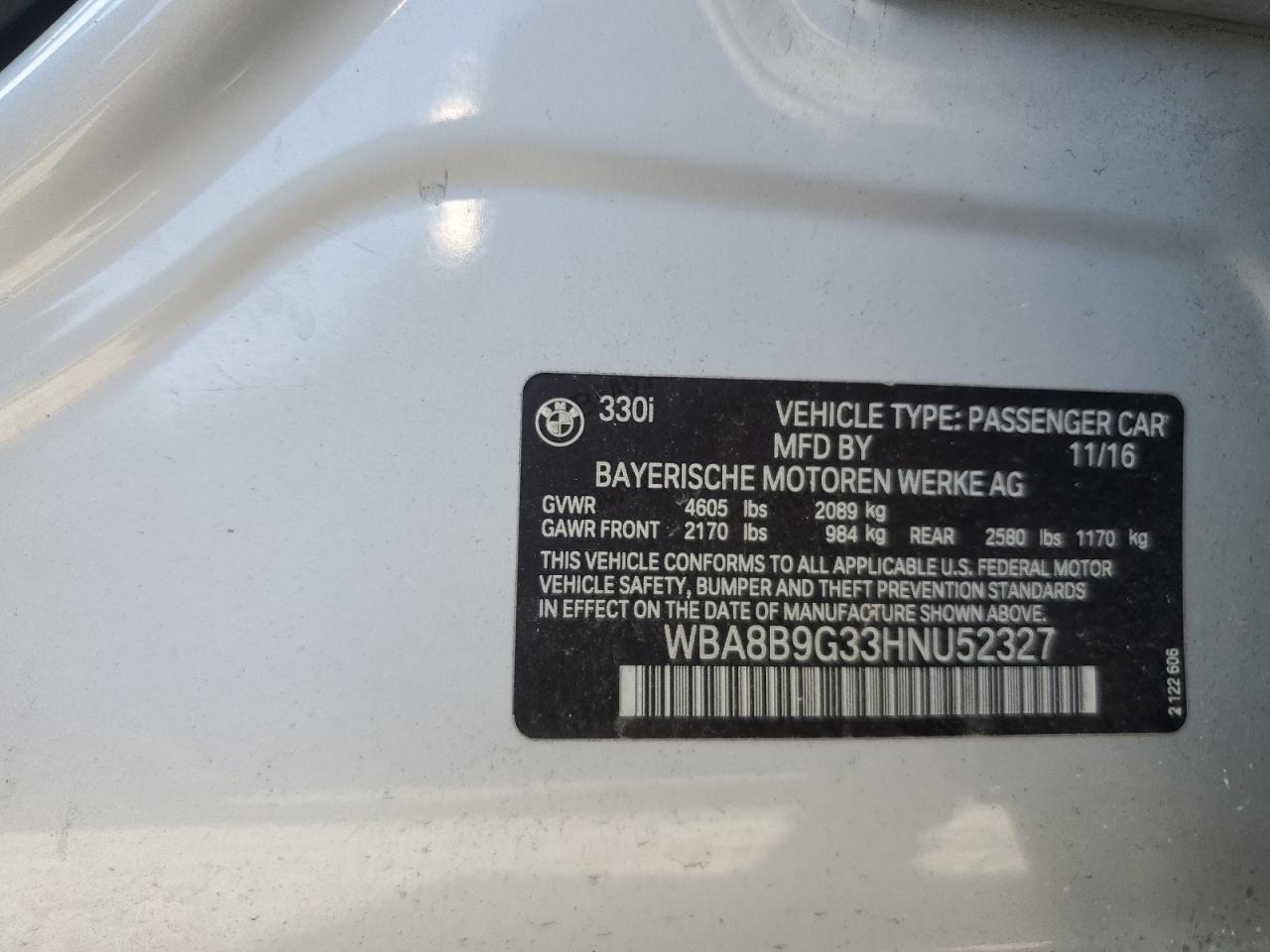 2017 BMW 3 SERIES
