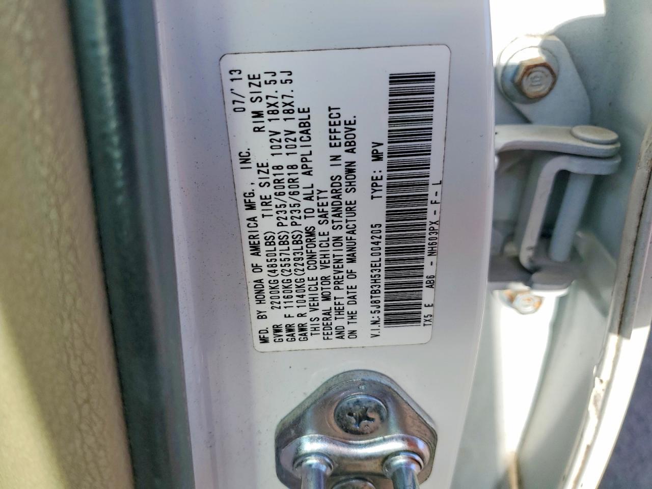 2014 ACURA RDX