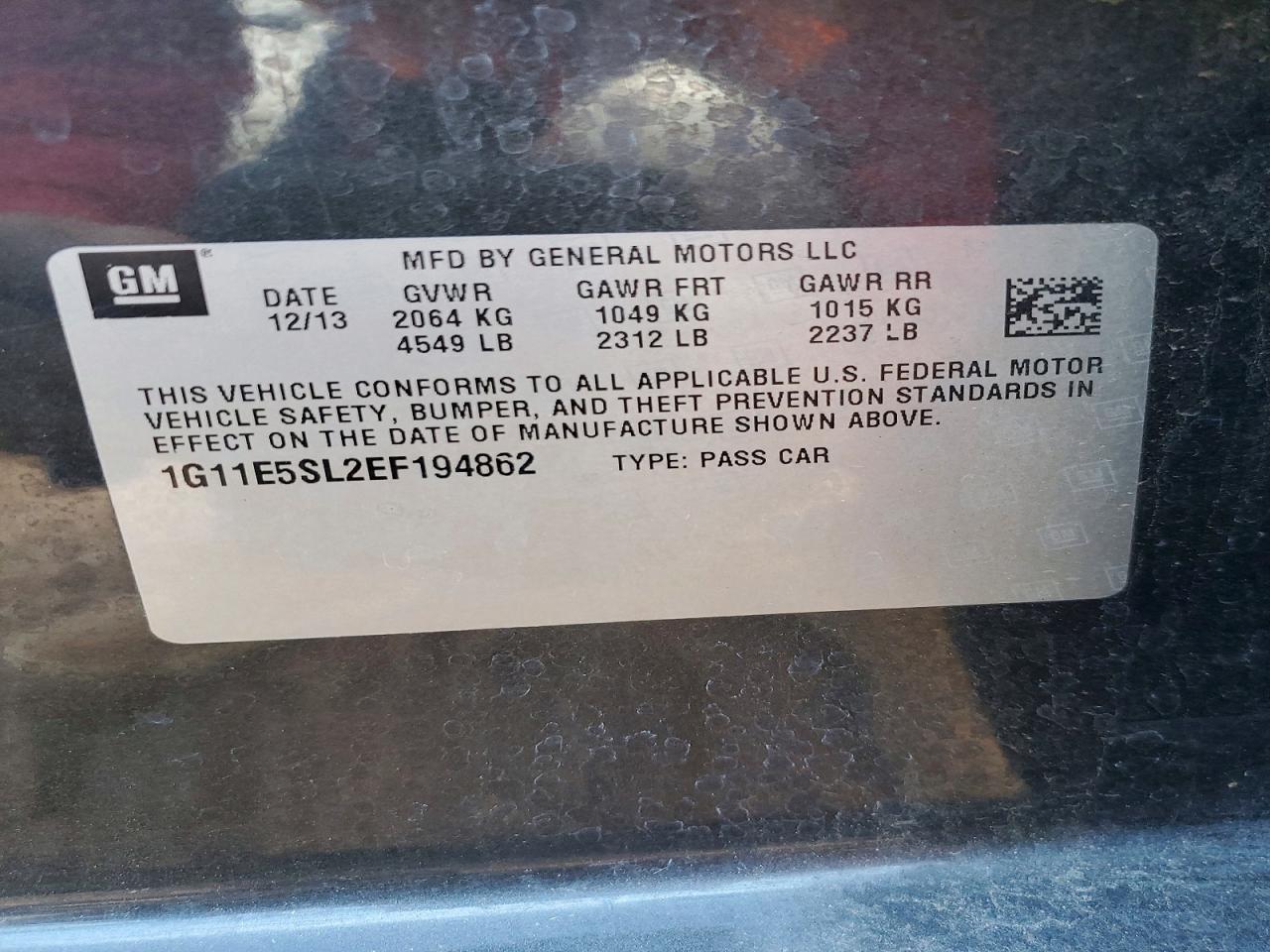 2014 CHEVROLET MALIBU