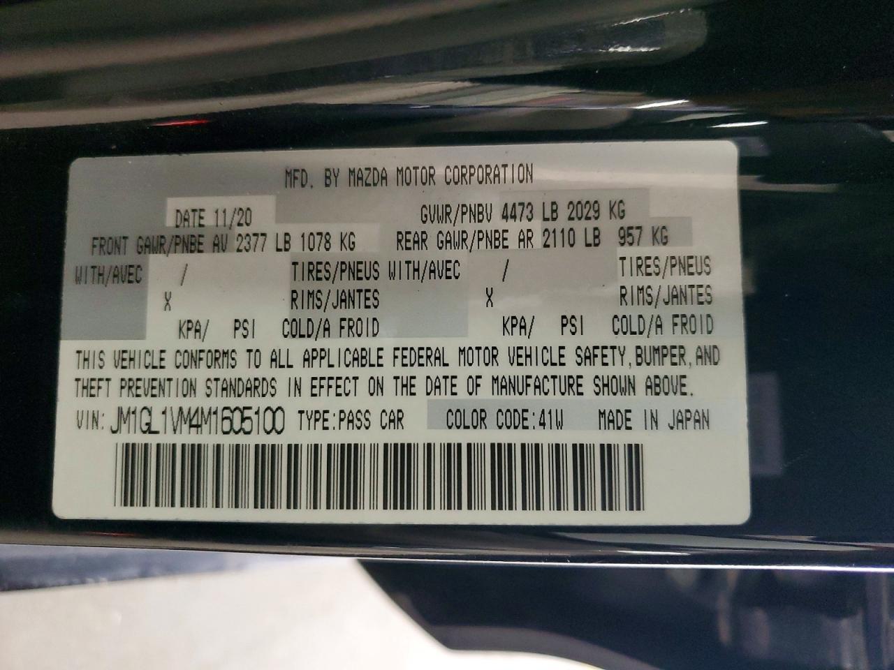 2021 MAZDA 6