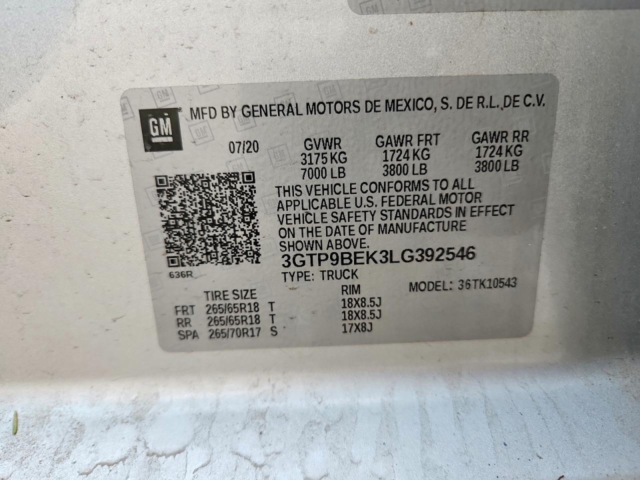 2020 GMC Sierra