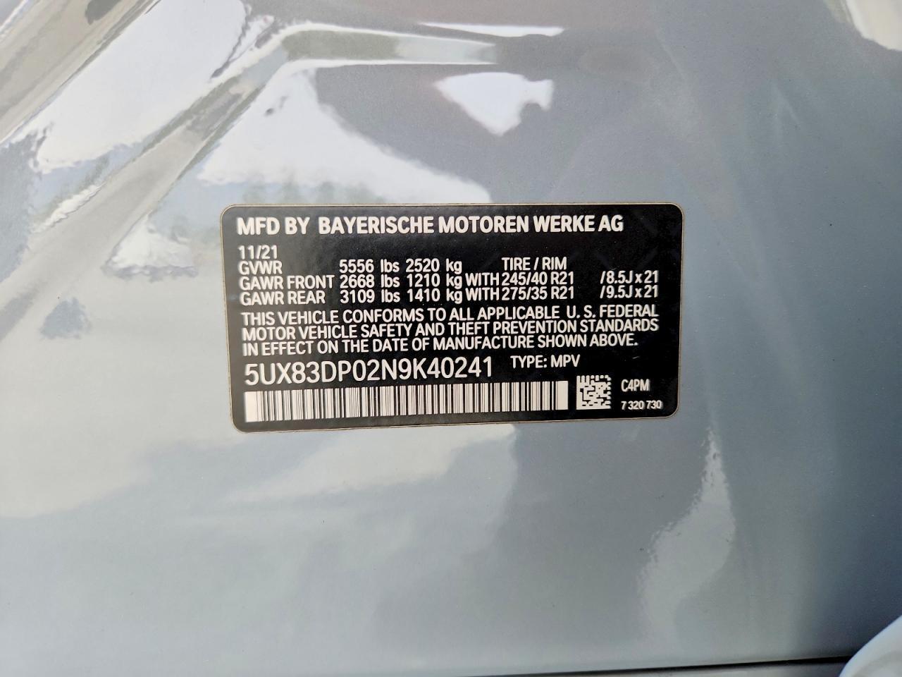 2022 BMW X3