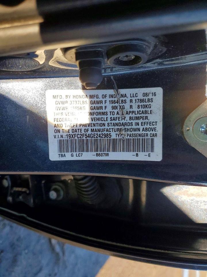 2016 HONDA CIVIC