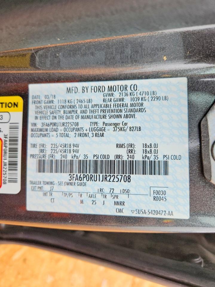 2018 FORD FUSION