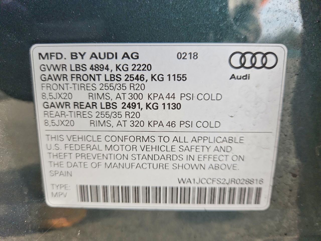 2018 AUDI Q3