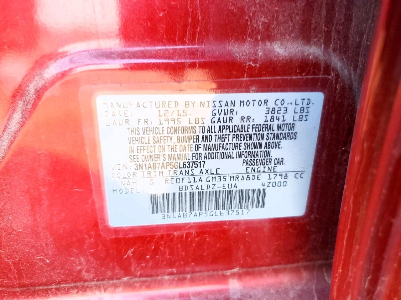 2016 NISSAN SENTRA