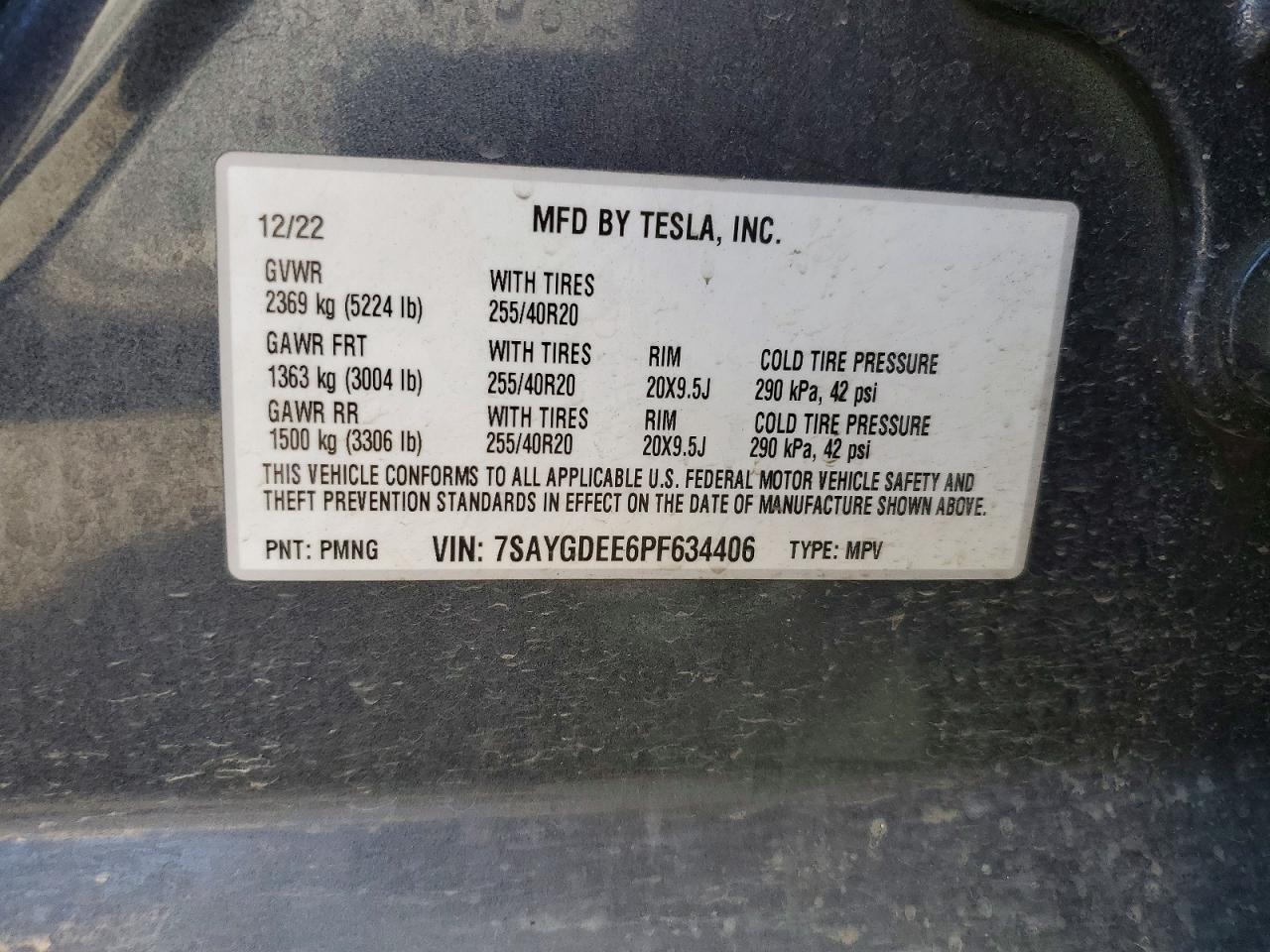 2023 TESLA MODEL Y