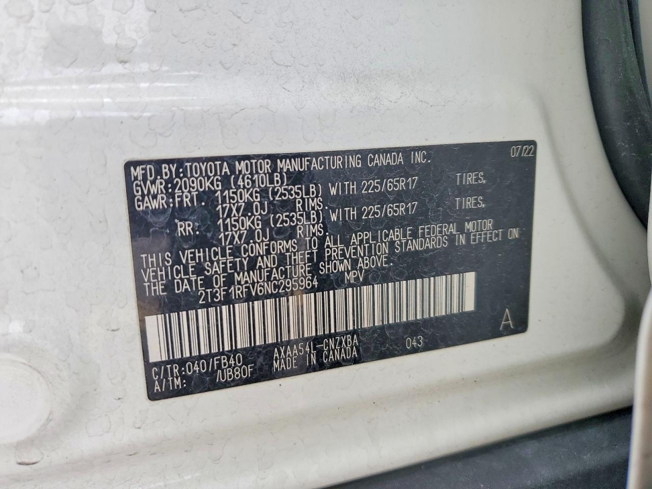2022 TOYOTA RAV4