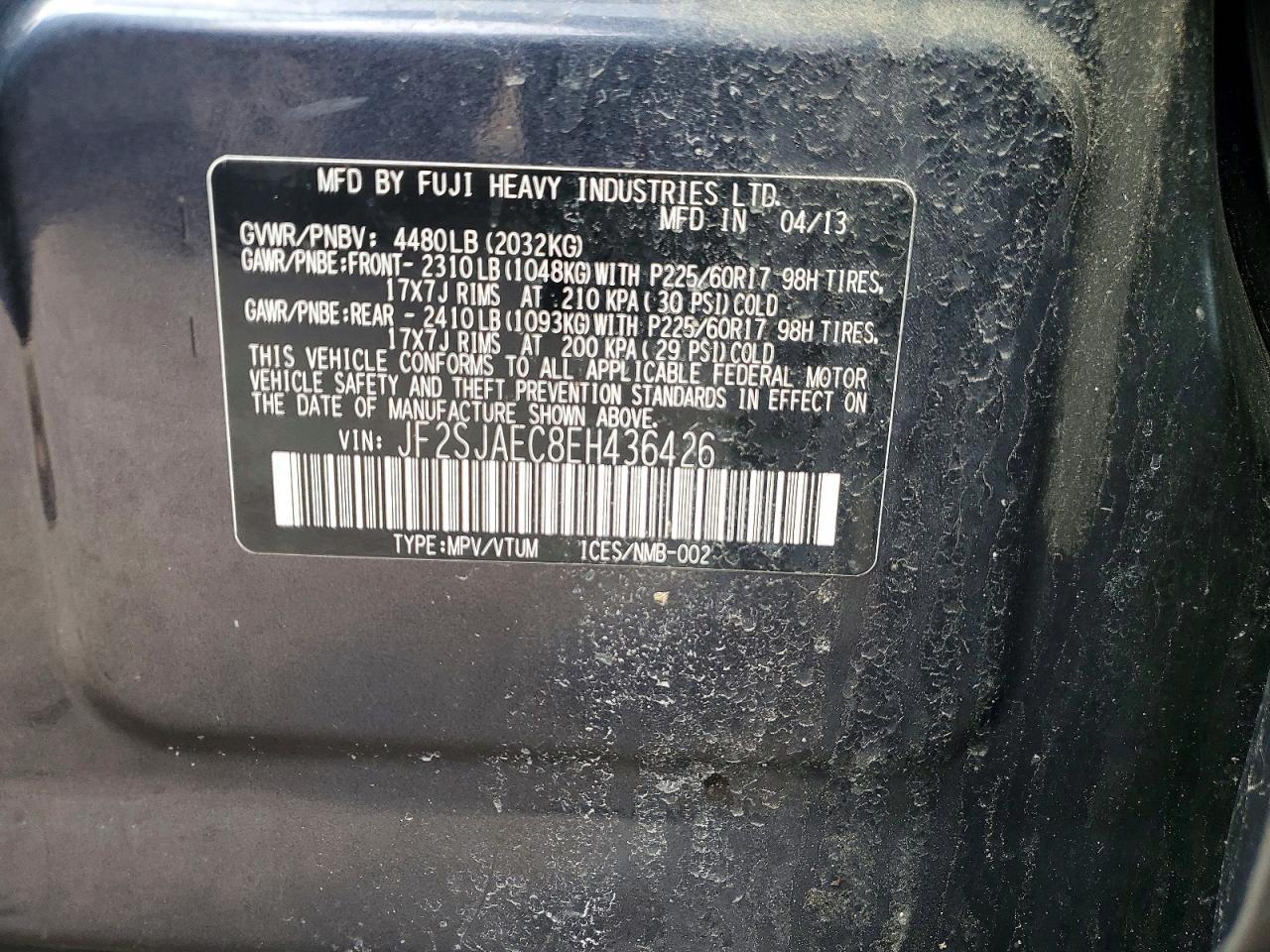 2014 SUBARU FORESTER