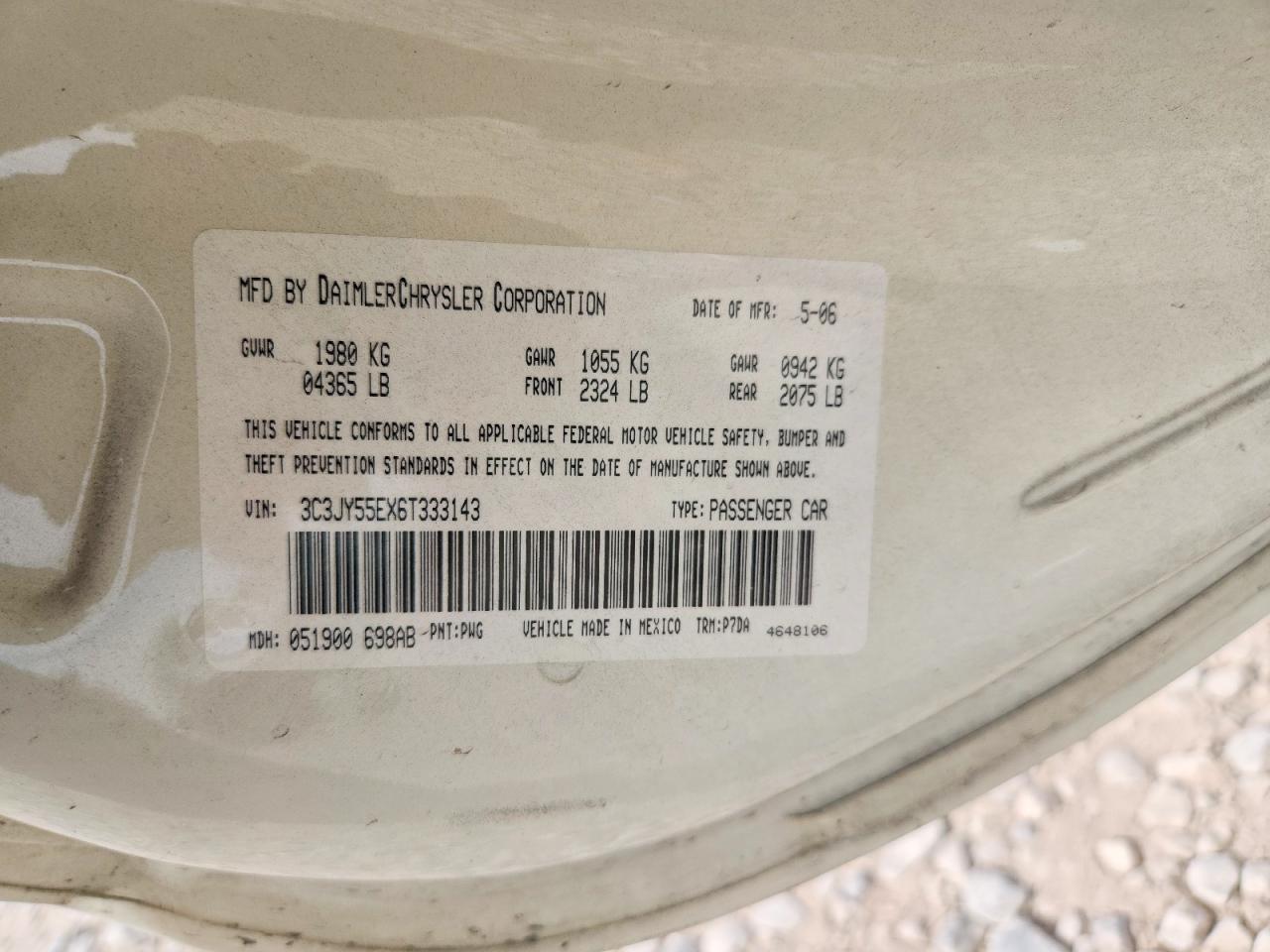 2006 CHRYSLER PT CRUISER