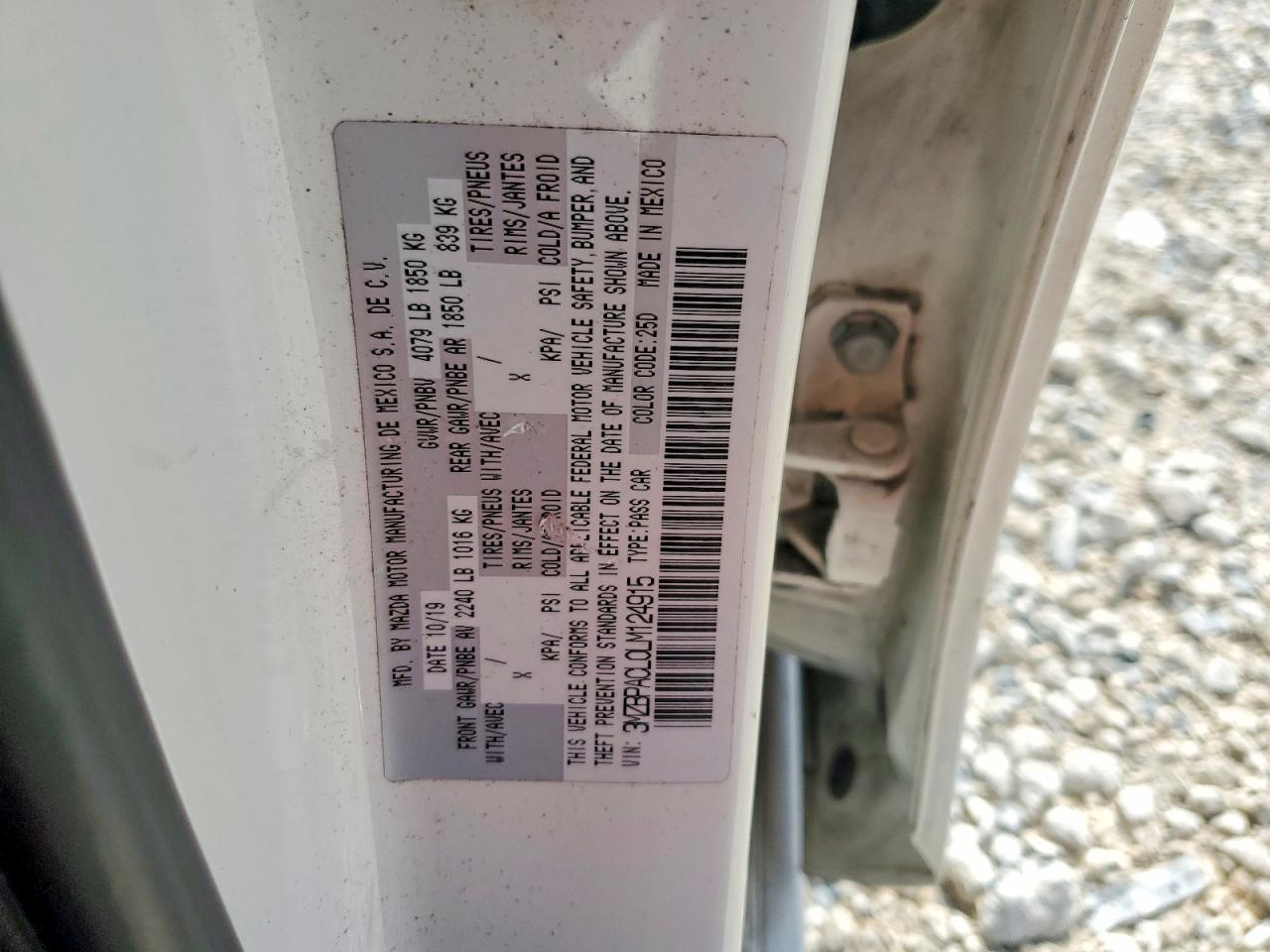 2020 MAZDA 3