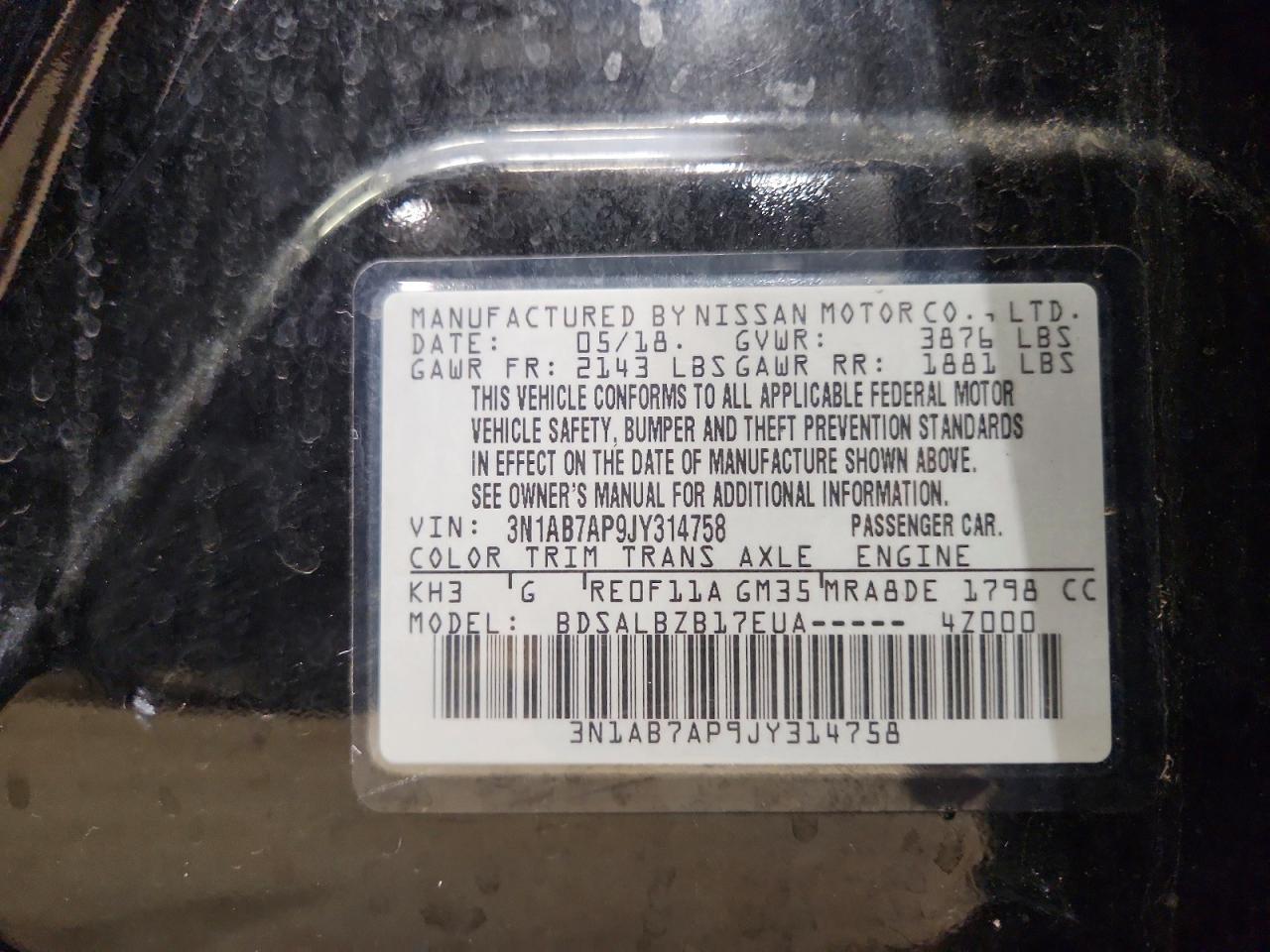 2018 NISSAN SENTRA