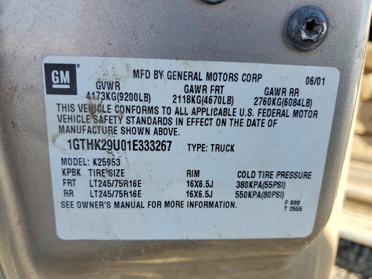 2001 GMC Sierra