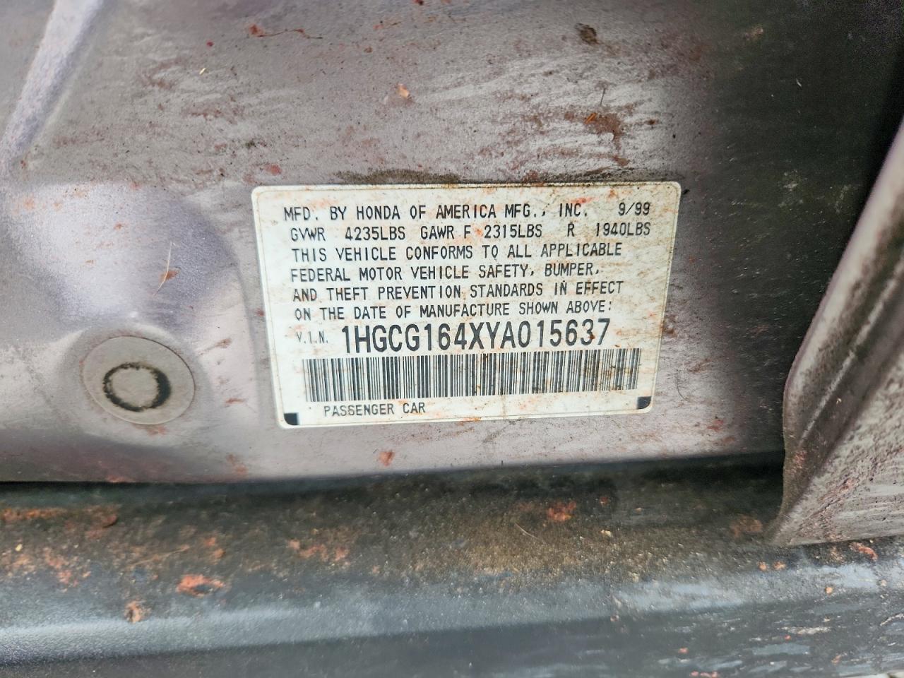 2000 HONDA ACCORD