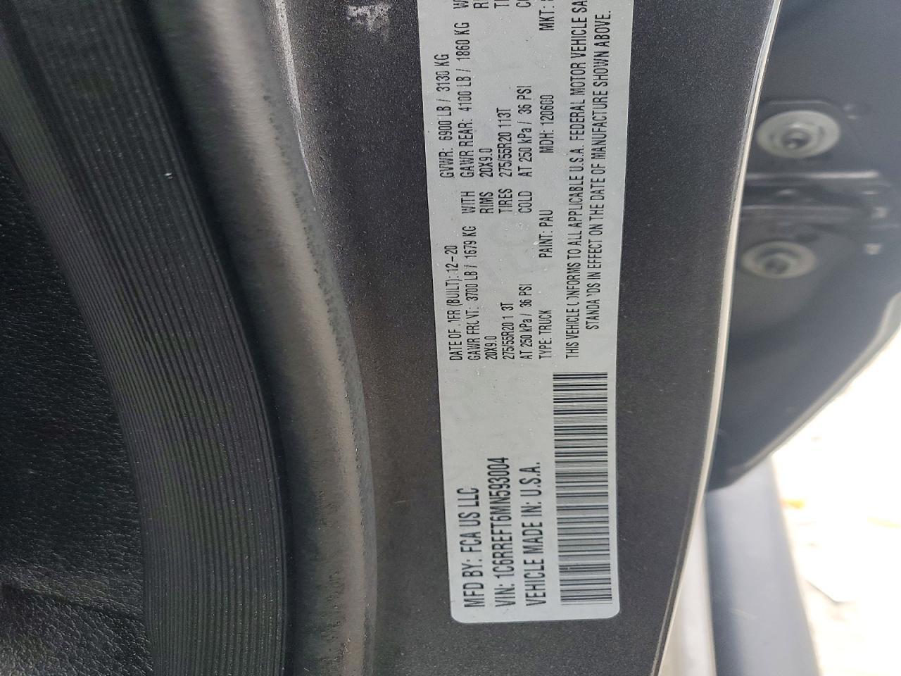 2021 RAM 1500