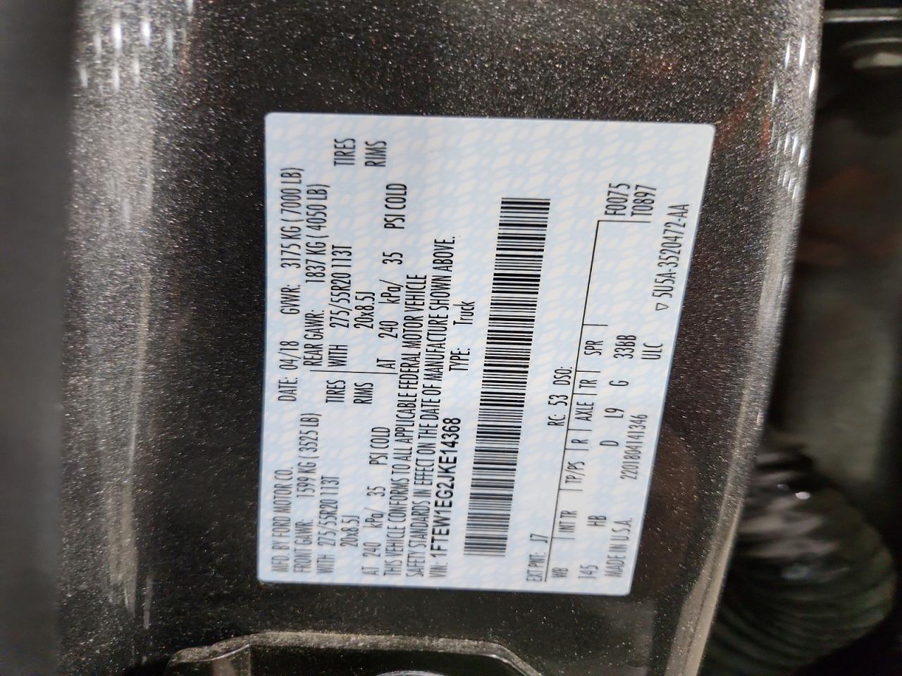 2018 FORD F-150