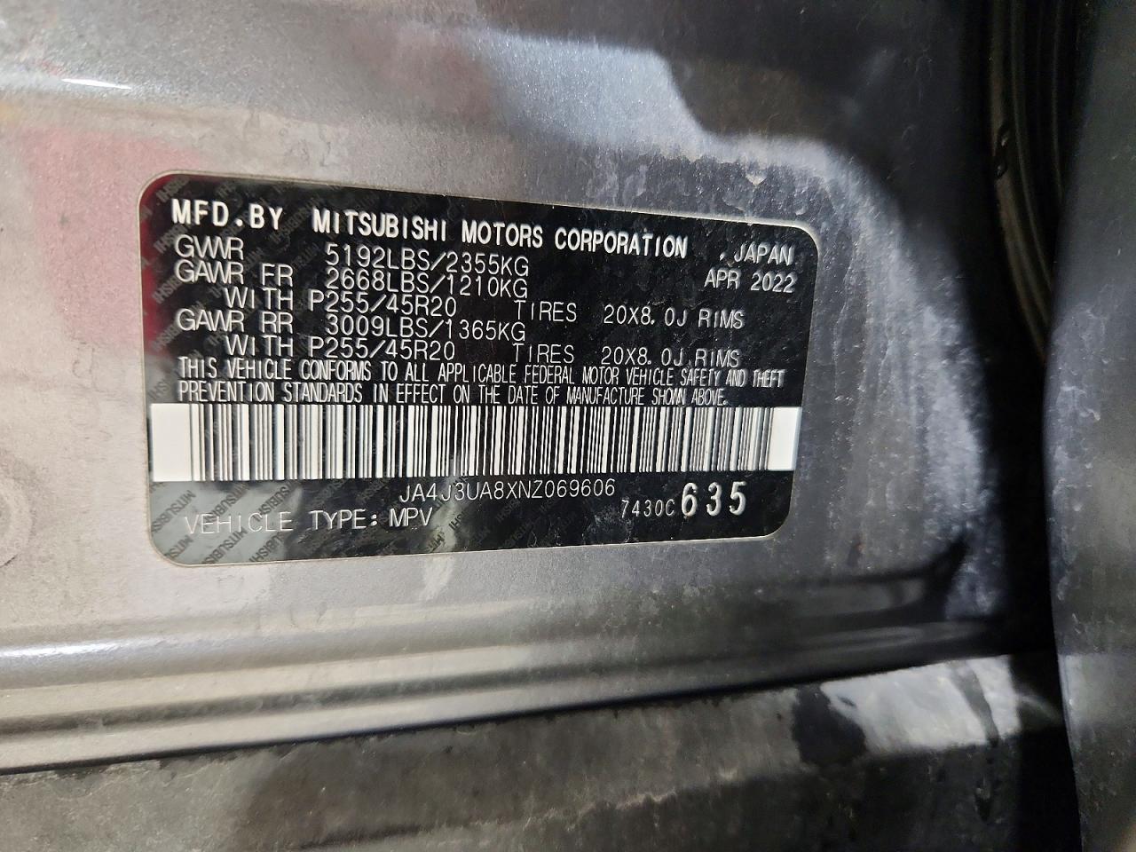 2022 MITSUBISHI outlander