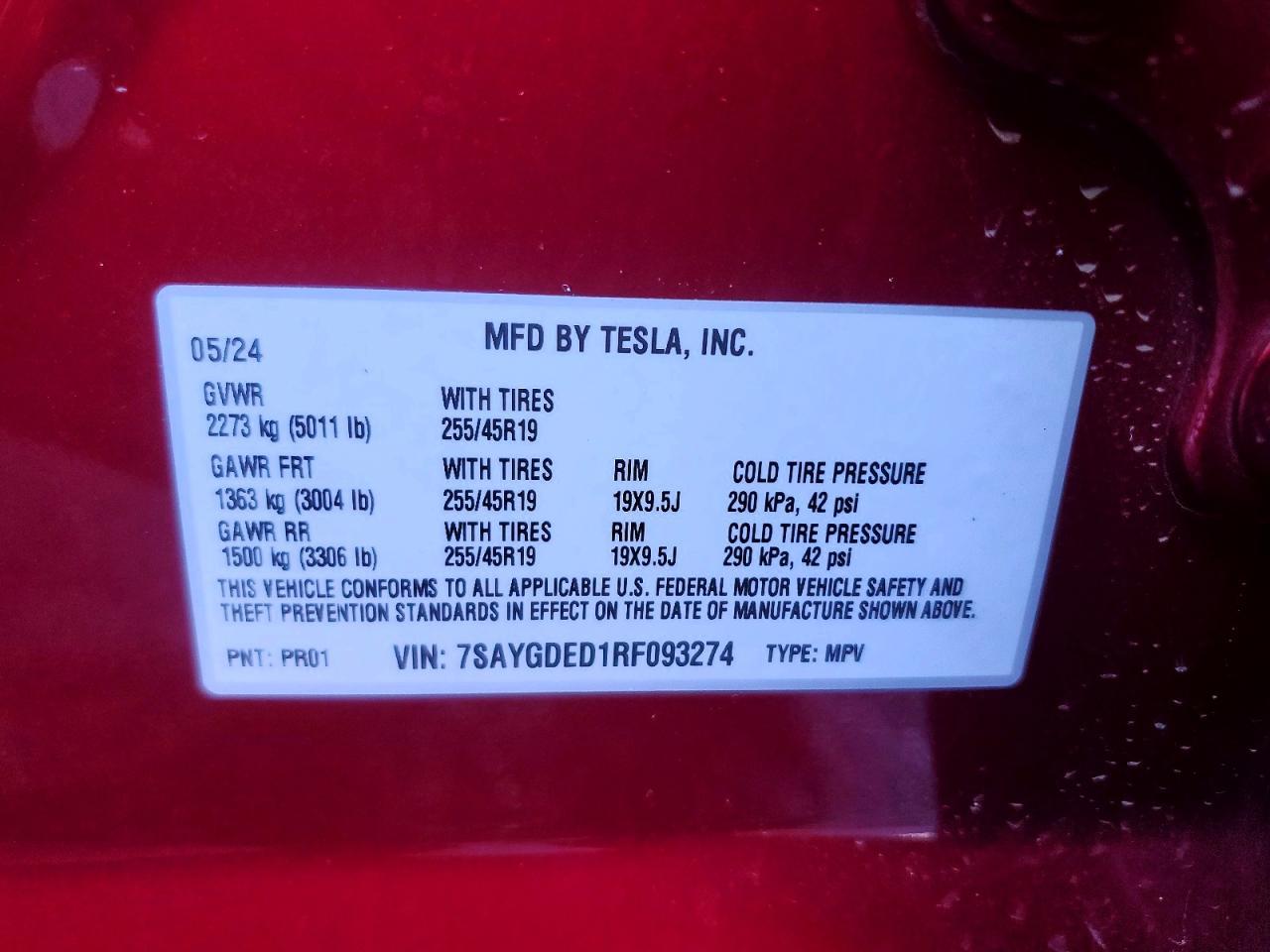 2024 TESLA MODEL Y