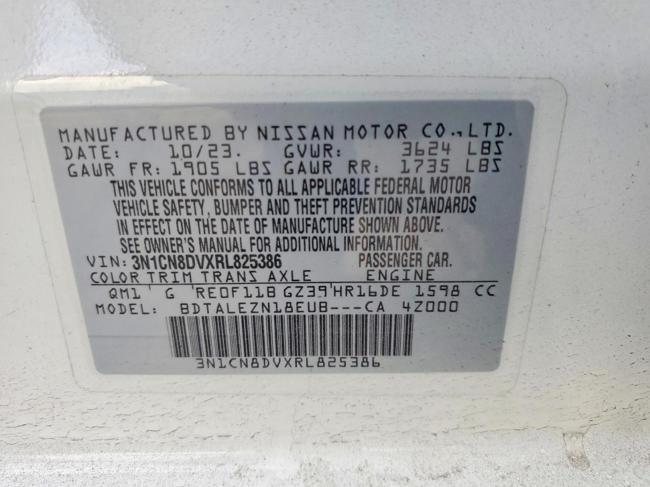 2024 NISSAN VERSA