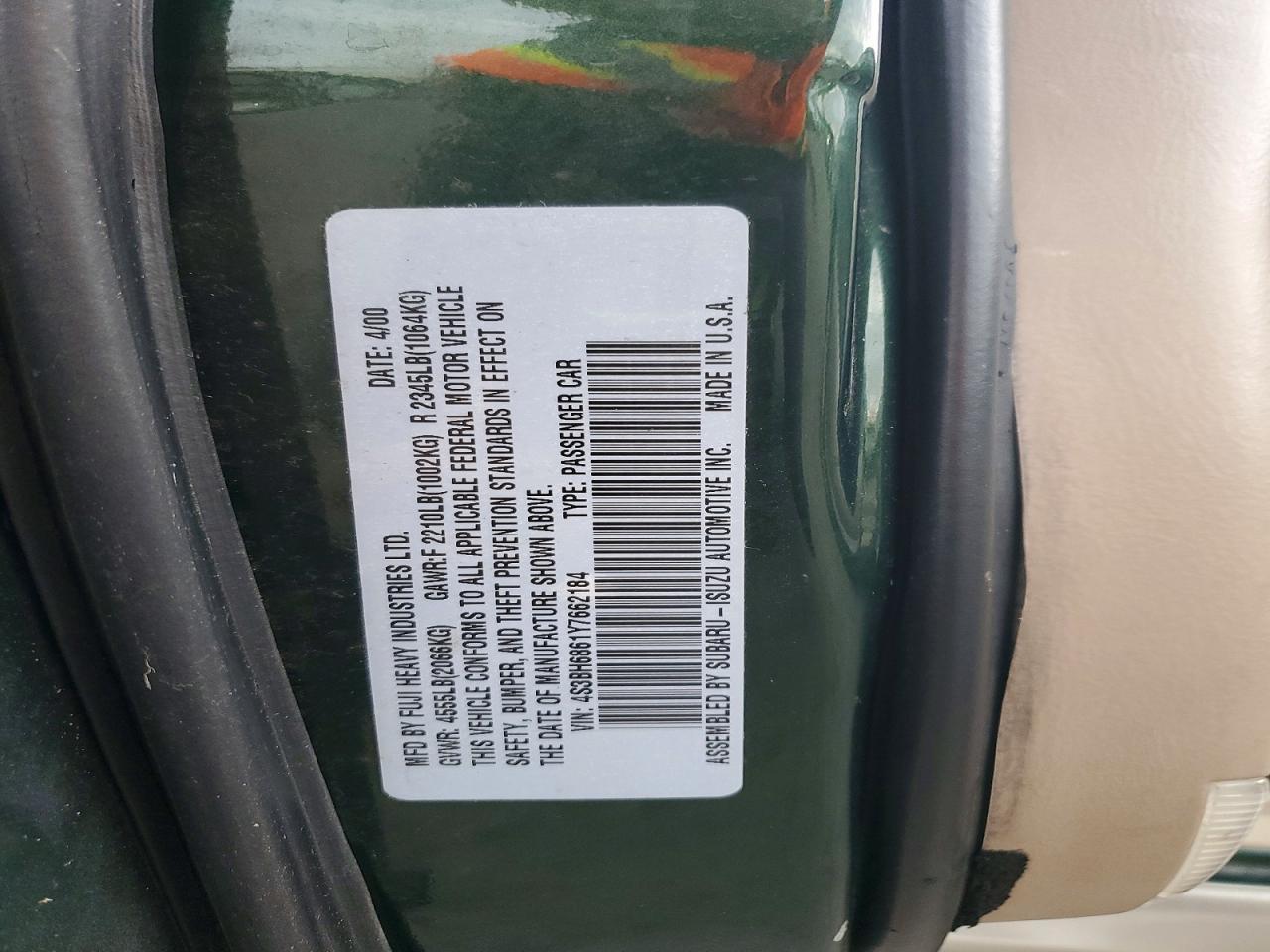 2000 SUBARU Legacy