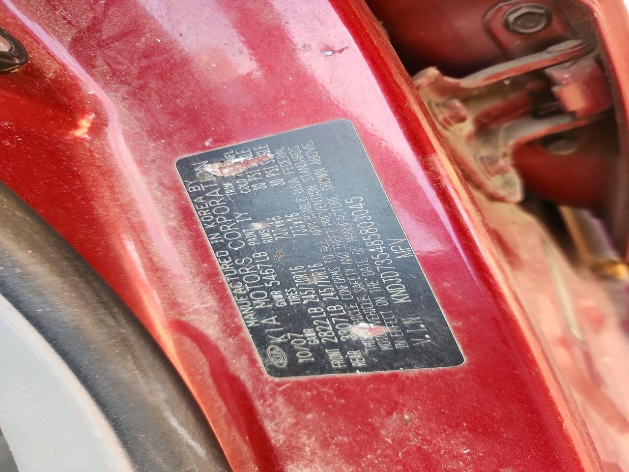 2008 KIA SORENTO