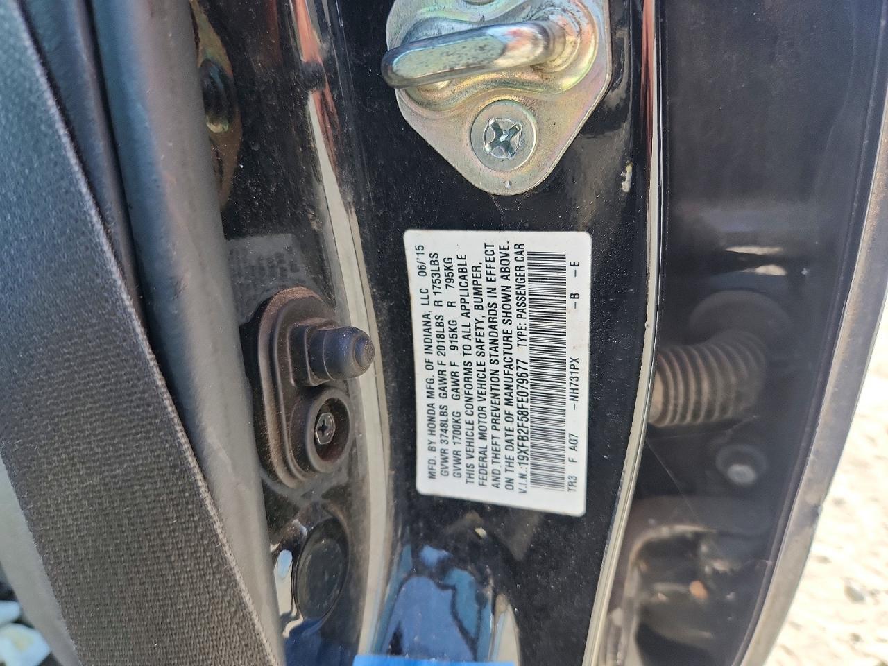 2015 HONDA CIVIC