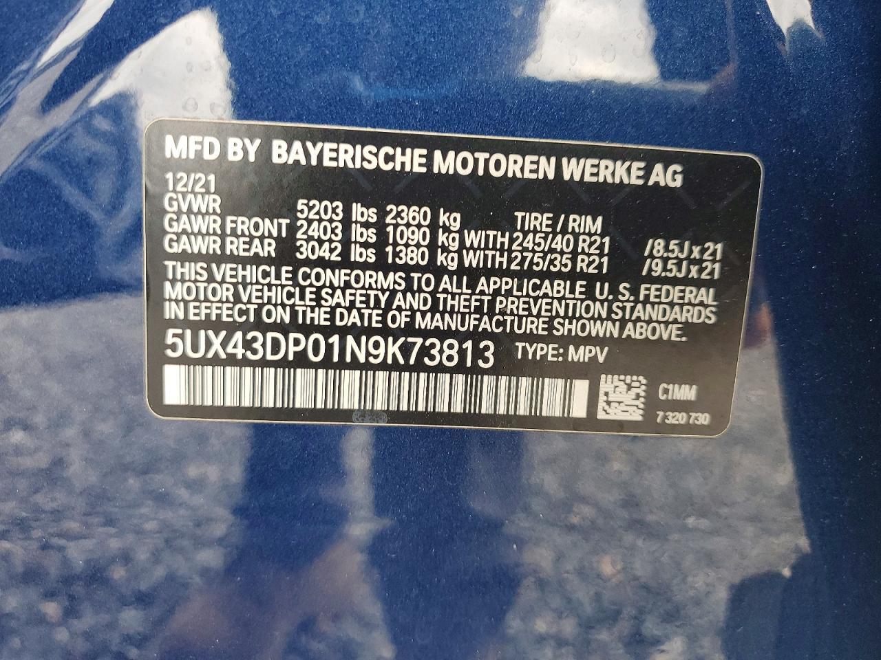 2022 BMW X3