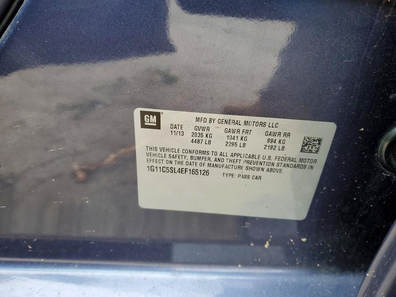 2014 CHEVROLET MALIBU