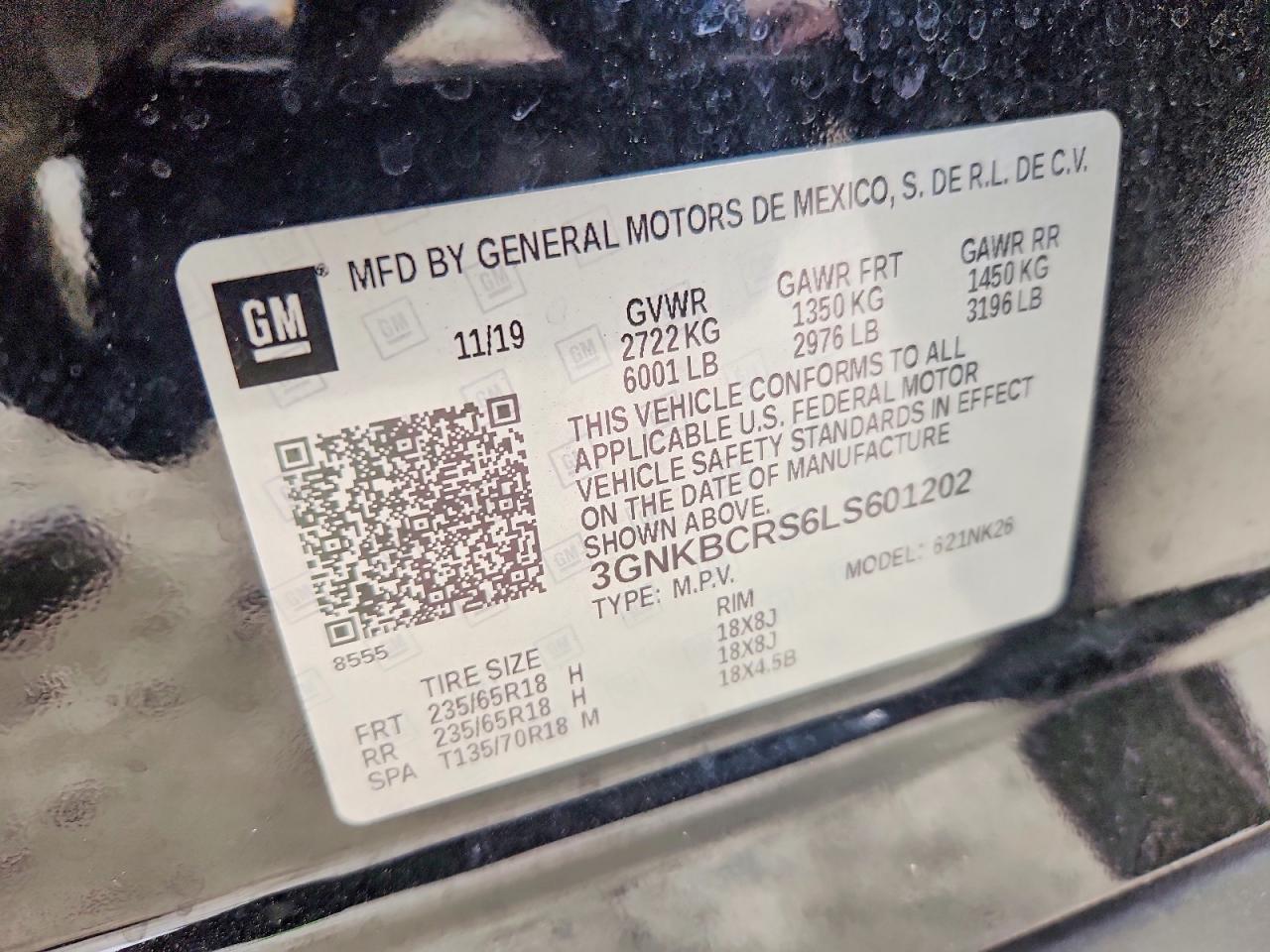 2020 CHEVROLET BLAZER