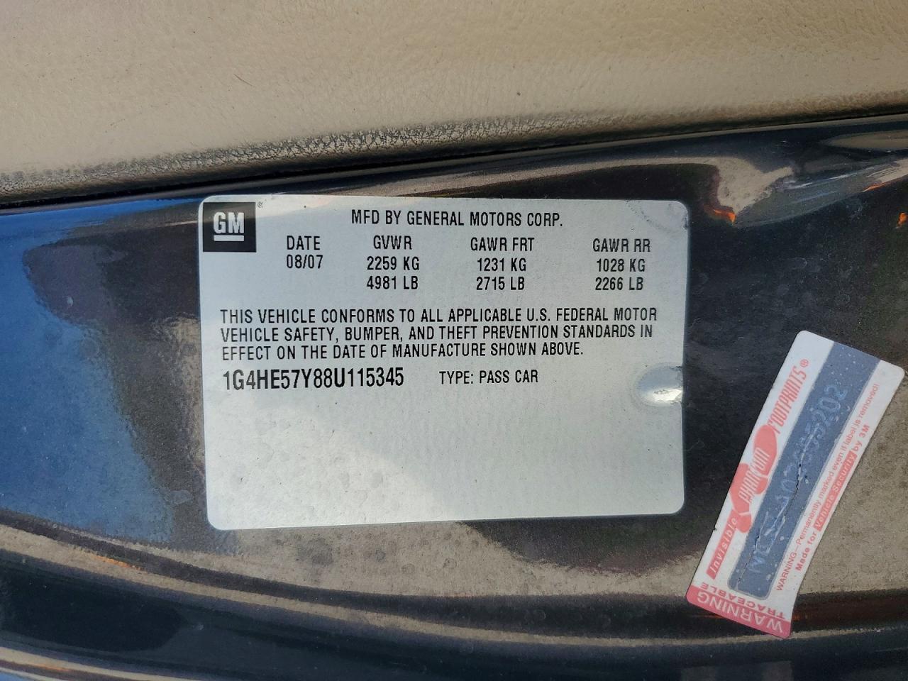 2008 BUICK Lucerne