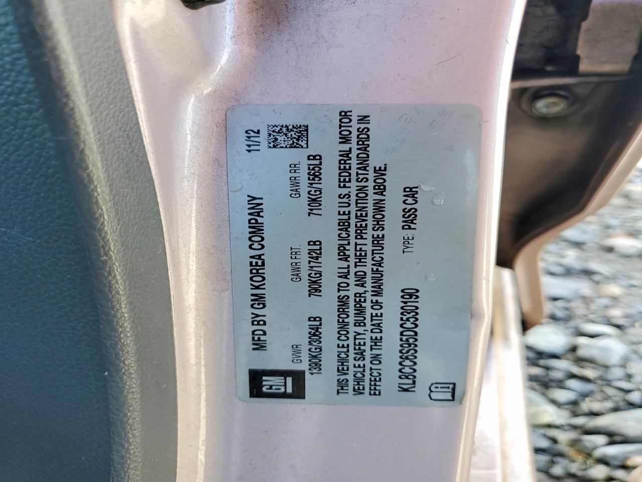 2013 CHEVROLET Spark