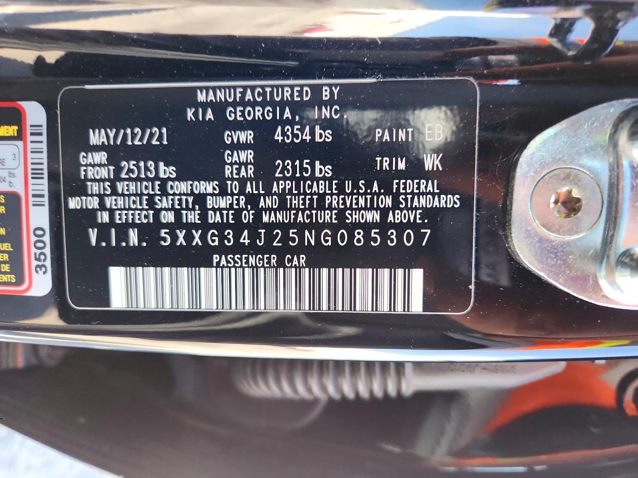 2022 KIA K5