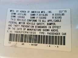 2015 HONDA ACCORD