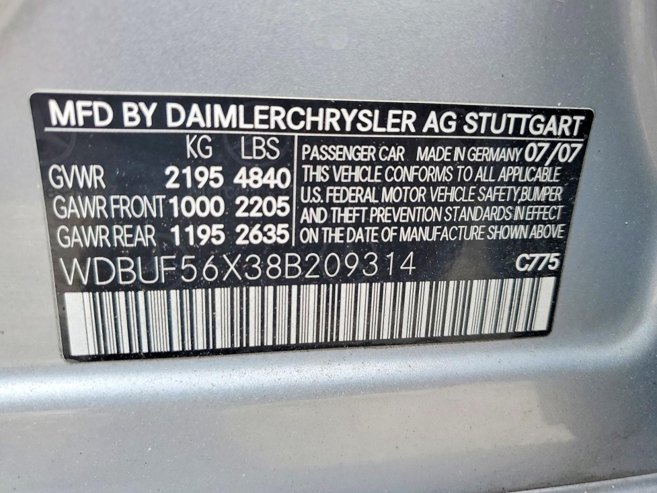 2008 MERCEDES-BENZ E-Class
