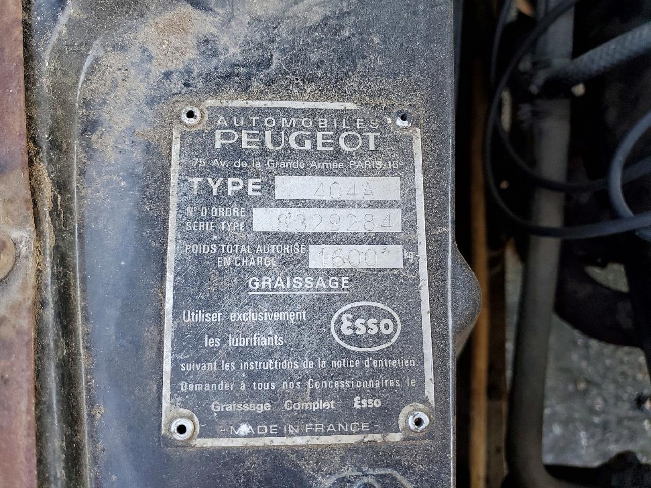 1968 PEUGEOT 405