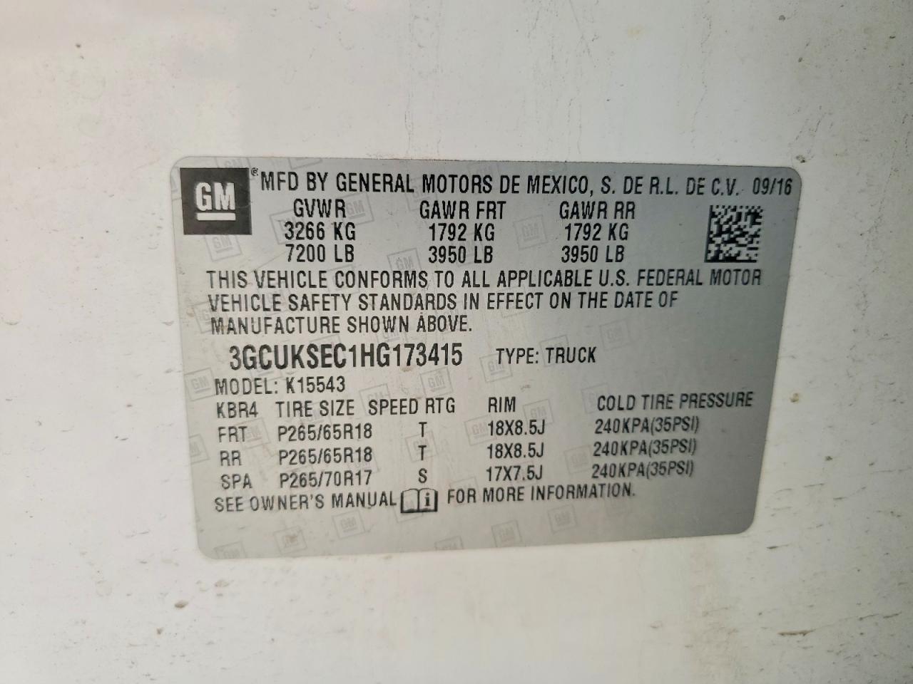 2017 CHEVROLET Silverado