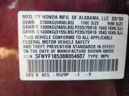 2008 HONDA PILOT