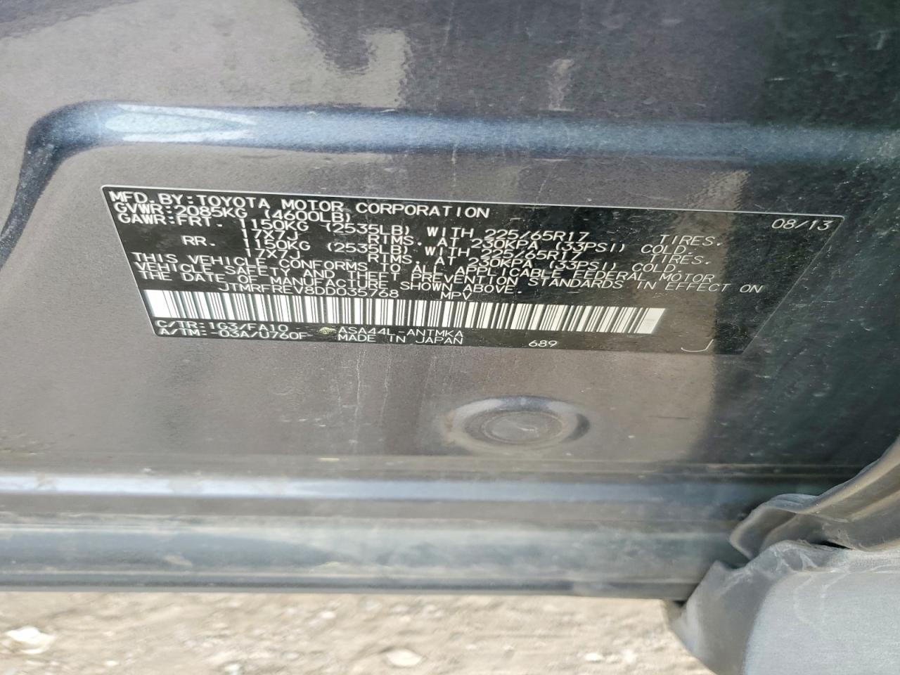 2013 TOYOTA RAV4