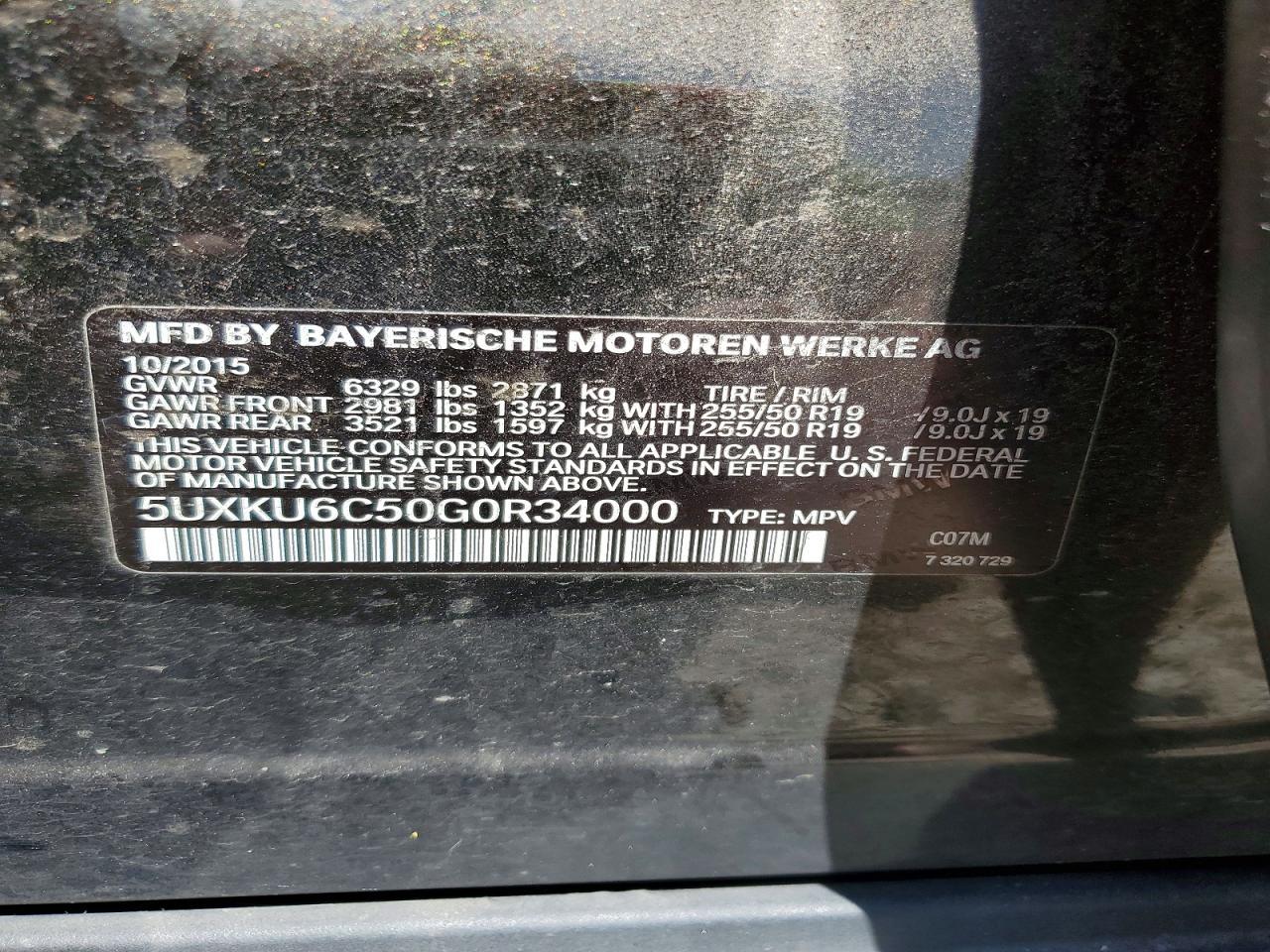 2016 BMW X6