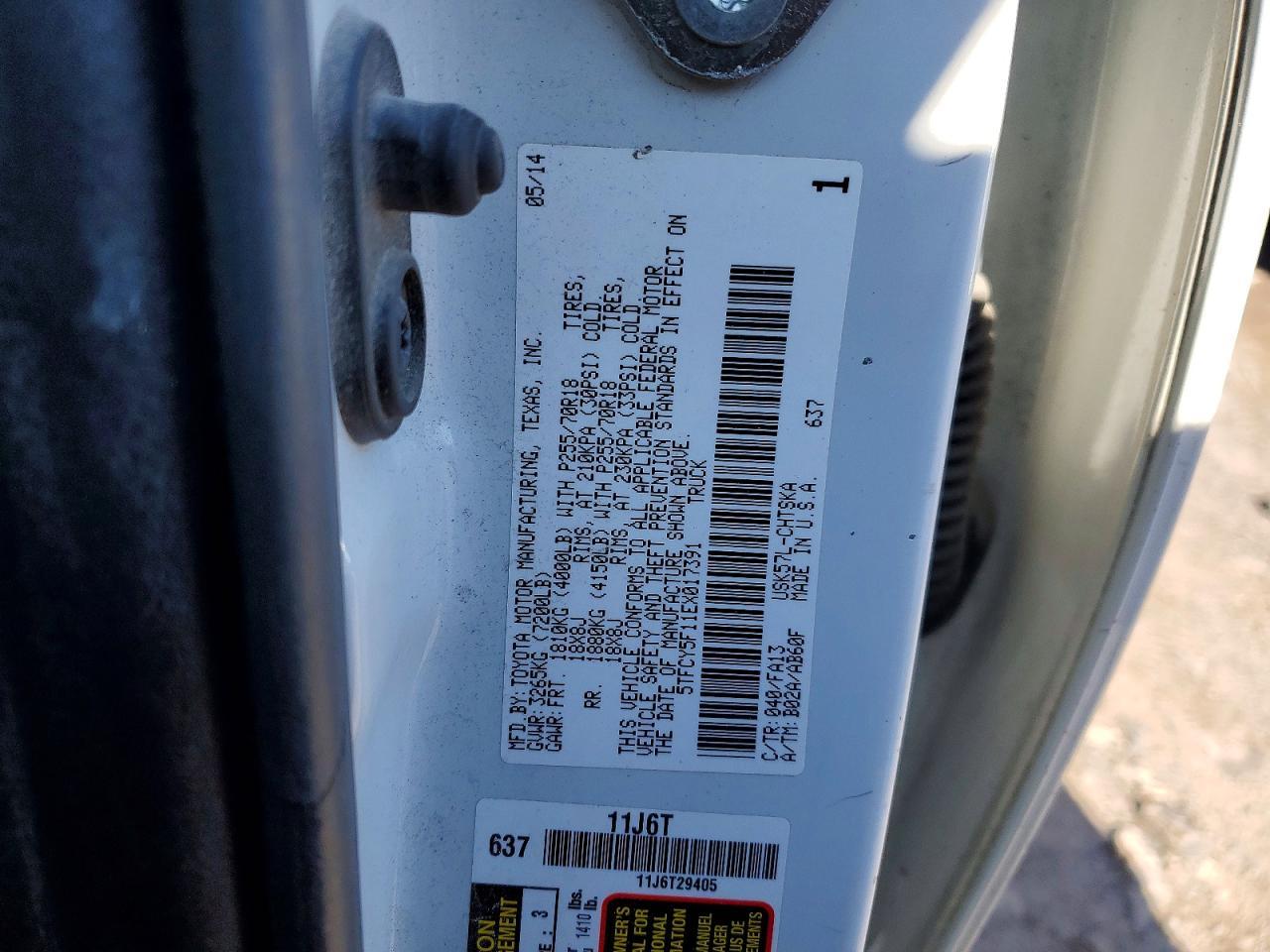 2014 TOYOTA TUNDRA